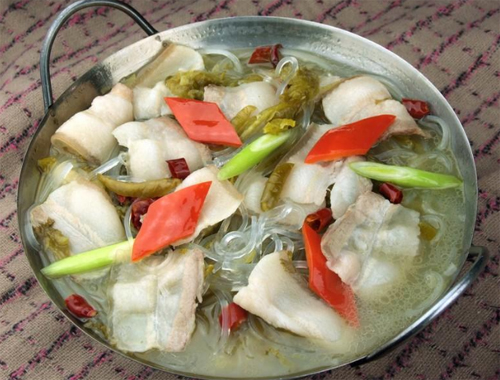 泡菜白肉火锅